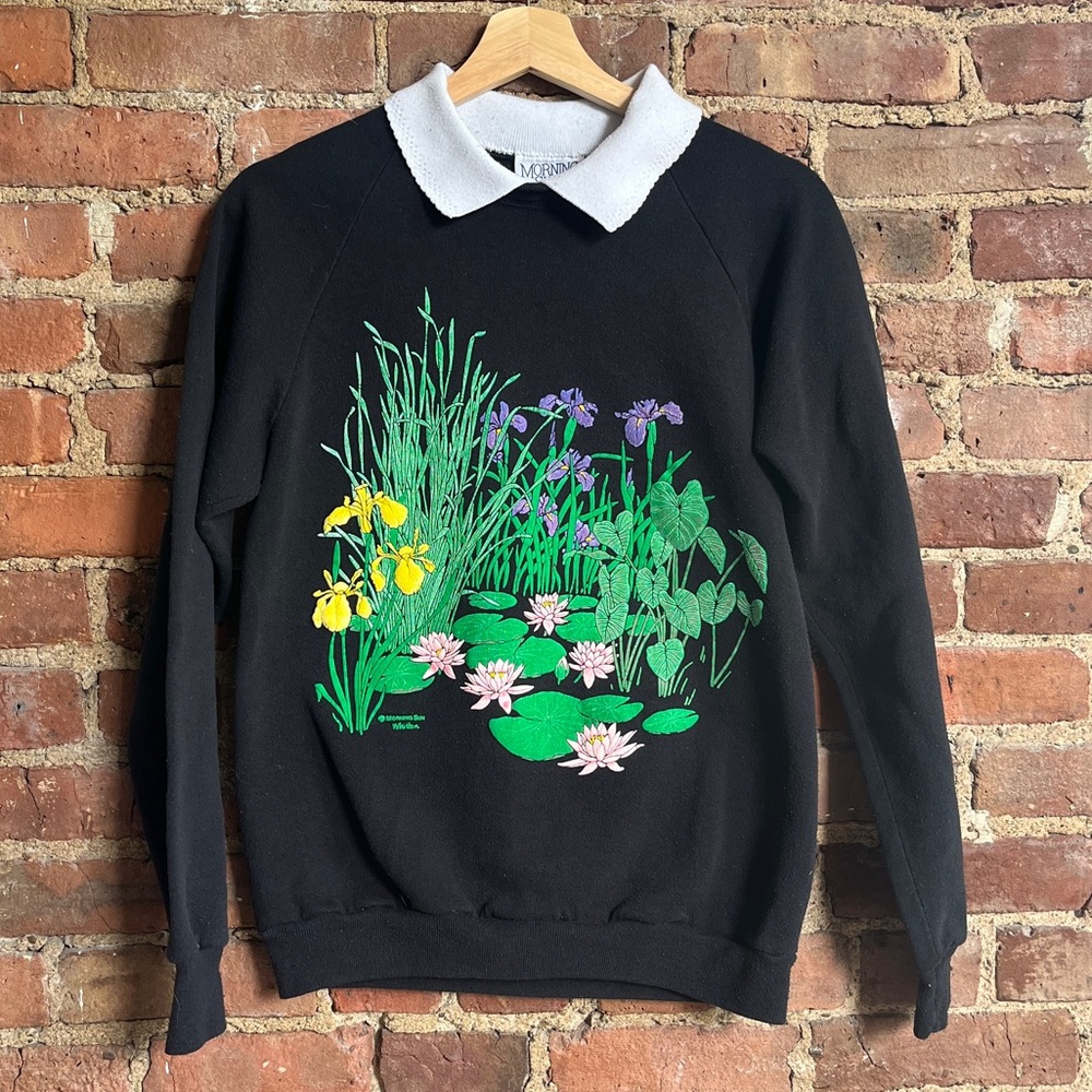 Jerzees Black and White Sweatshirt